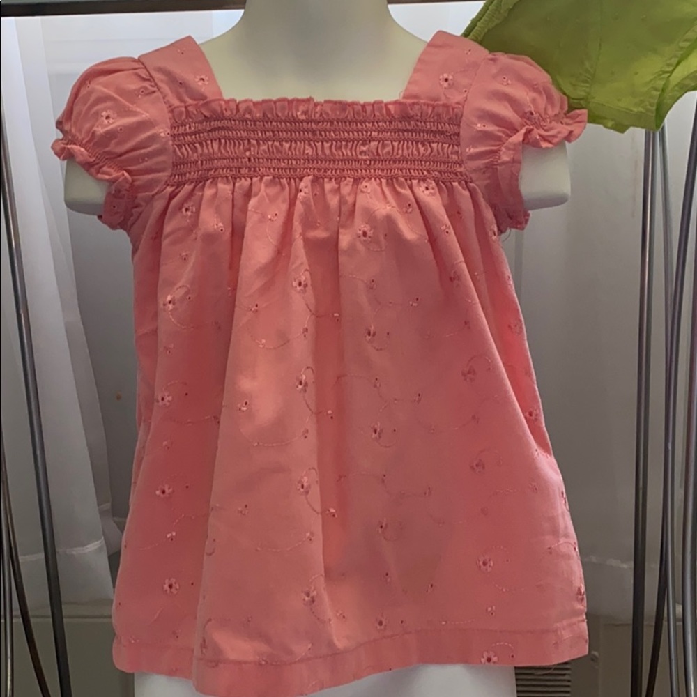 Cute Summer Blouses Green/Orangey 100% Polyester